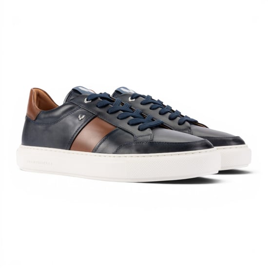 Martinelli Herren Blaue Ledersneakers Sneakers Sneaker Schuhe – Hastings - Image 4