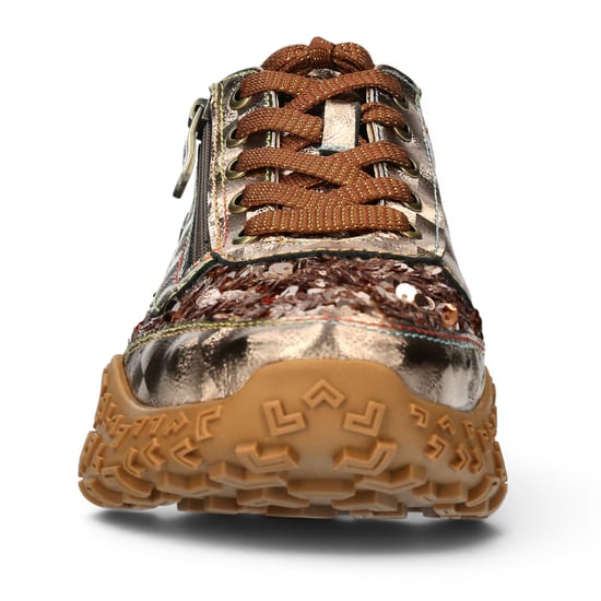 Laura Vita Damen-Floral-Goldleder-Sneakerschuhe – Evitao-03 - Image 5