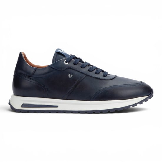 Martinelli Herren blaue Ledersneakers Trainer Schnürschuhe – Hanbury - Image 1