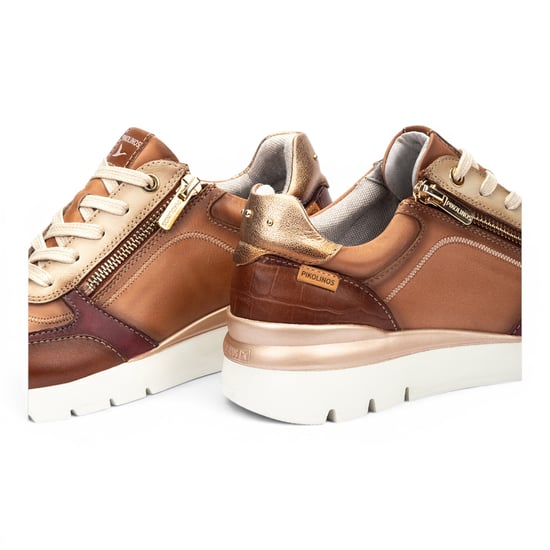 Pikolinos Damen-Tan Beige Ledersneakers Trainerschuhe – Cantabria - Image 5