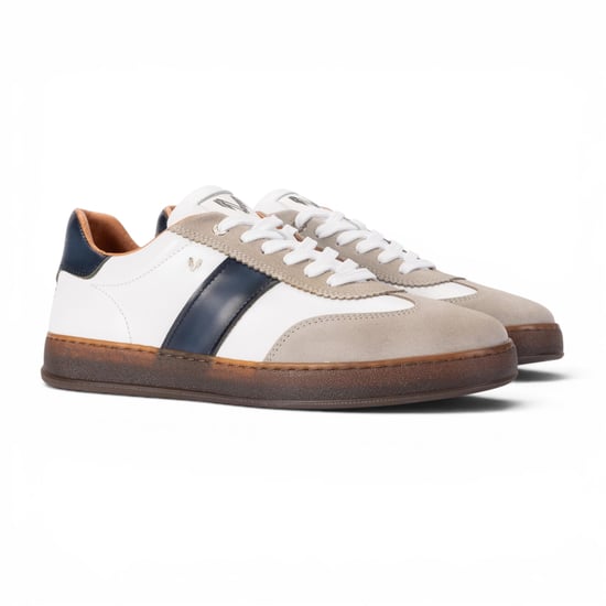 Martinelli Herren Blue Leather Sneakers Trainerschuhe – Seaford - Image 3