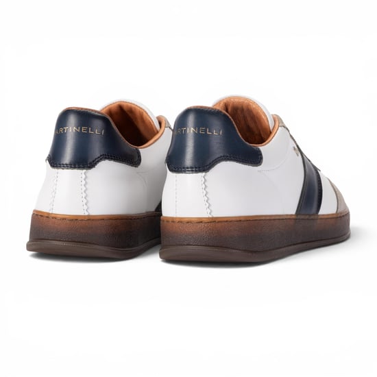 Martinelli Herren Blue Leather Sneakers Trainerschuhe – Seaford - Image 5