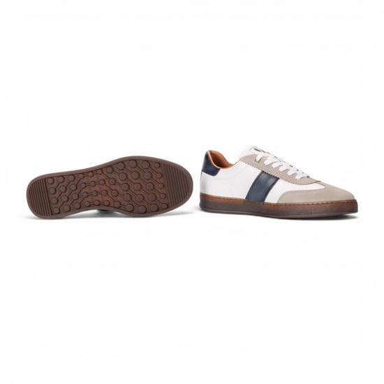 Martinelli Herren Blue Leather Sneakers Trainerschuhe – Seaford - Image 6
