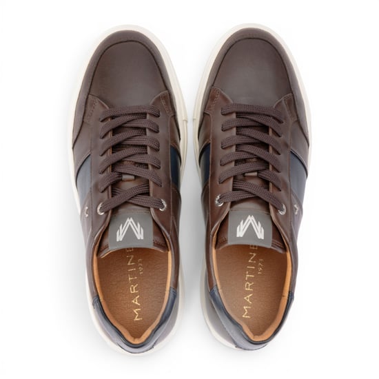 Martinelli Herren braune Ledersneakers Trainerschuhe – Hastings - Image 5