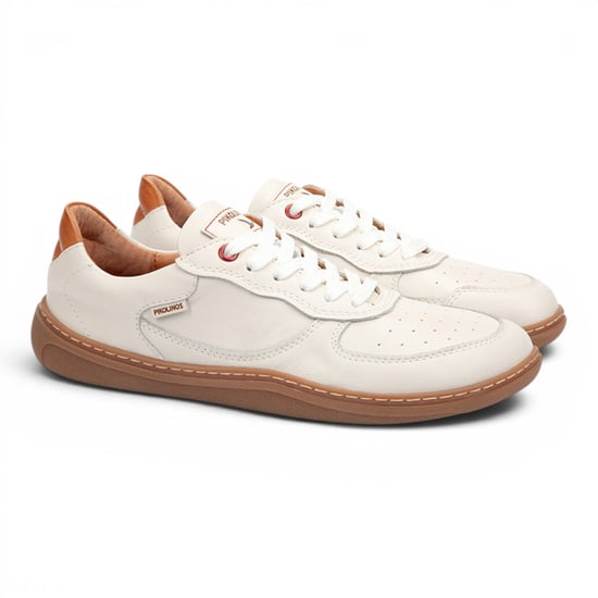 Pikolinos weiße Ledersneakers Trainer Barfußschuhe – Aranjuez - Image 3