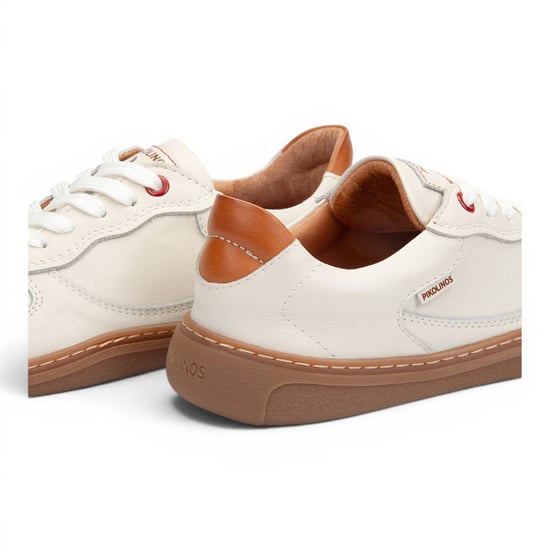 Pikolinos weiße Ledersneakers Trainer Barfußschuhe – Aranjuez - Image 5