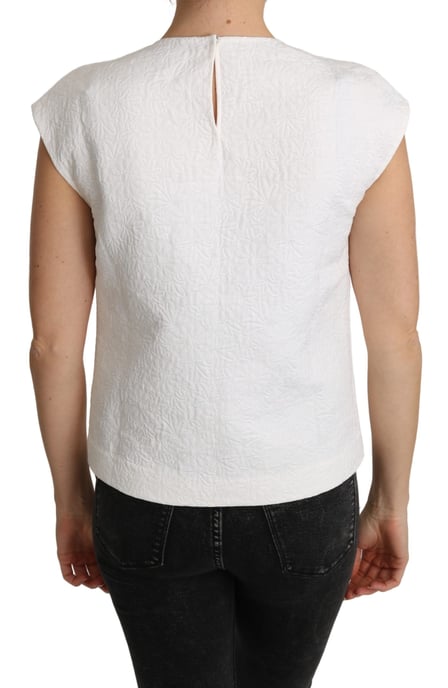 Dolce Gabbana Top mit bestickten kurzen Ärmeln - Image 2