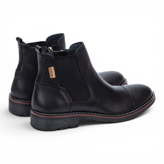 Pikolinos Schwarze Leder-Chelsea-Knöchelstiefel mit Reißverschluss – York - Image 4