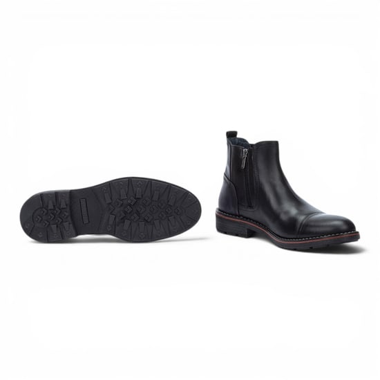 Pikolinos Schwarze Leder-Chelsea-Knöchelstiefel mit Reißverschluss – York - Image 5
