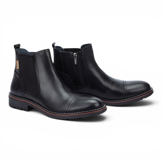 Pikolinos Schwarze Leder-Chelsea-Knöchelstiefel mit Reißverschluss – York - Image 6