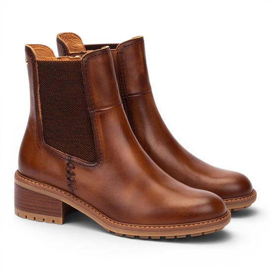Pikolinos Braune Leder-Chelsea-Stiefel mit Absatz für Frauen – Medina - Image 3