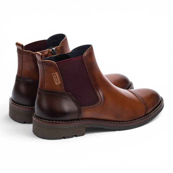 Pikolinos Herren braune Leder-Chelsea-Knöchelstiefel mit Reißverschluss – York - Image 4