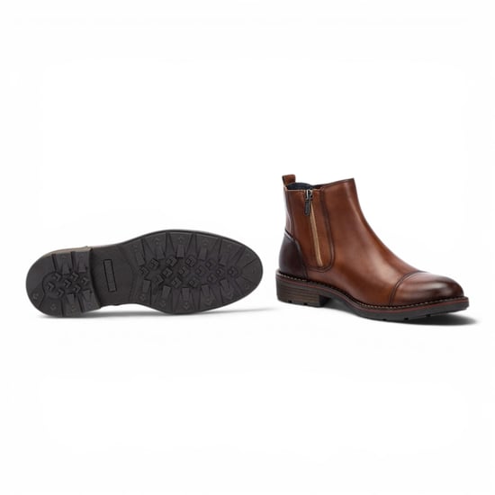 Pikolinos Herren braune Leder-Chelsea-Knöchelstiefel mit Reißverschluss – York - Image 5