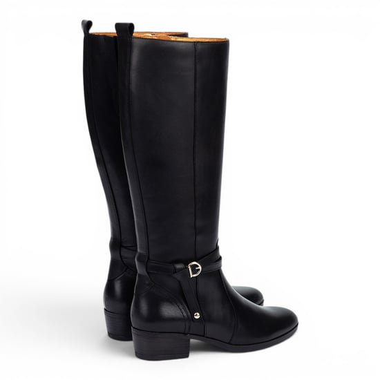 Pikolinos kniehohe schwarze Lederstiefel für Frauen – Daroca - Image 4