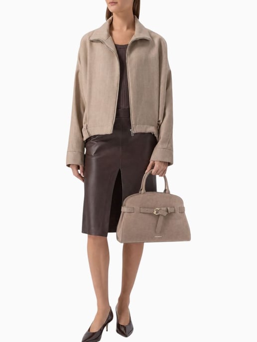 Coccinelle Handtasche Warmes Taupe - Image 5