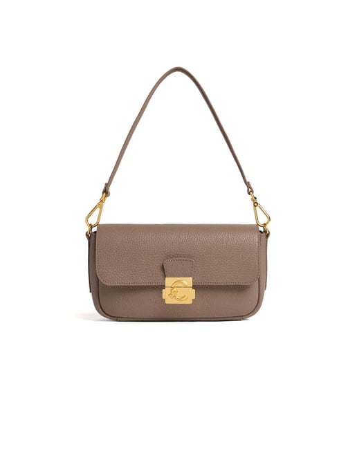 Coccinelle Schultertasche Warm Taupe - Image 1