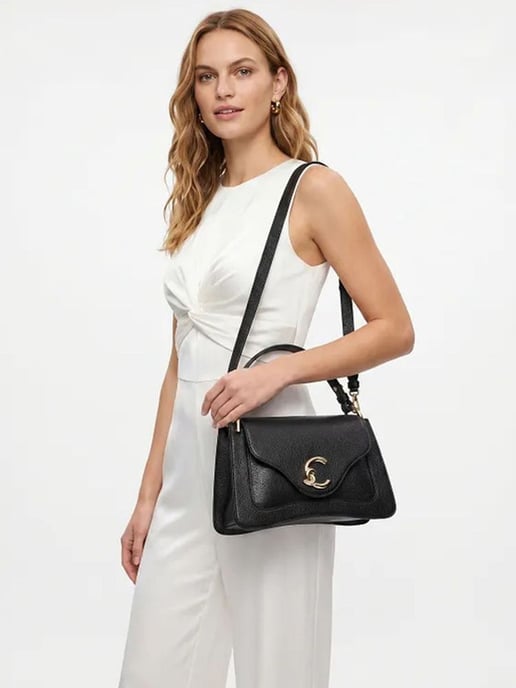 Coccinelle Schultertasche Schwarz - Image 4