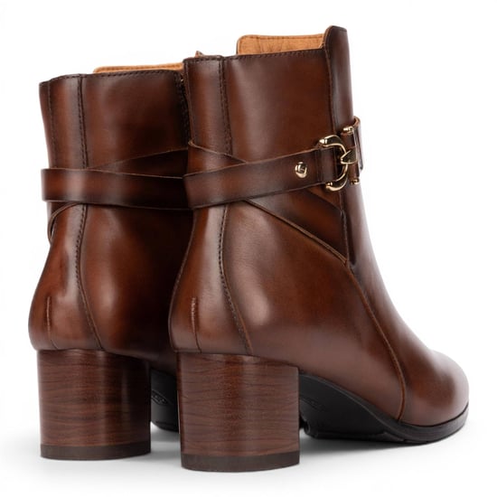 Pikolinos braune Lederstiefel mit Absatz für Frauen – Calafat - Image 6