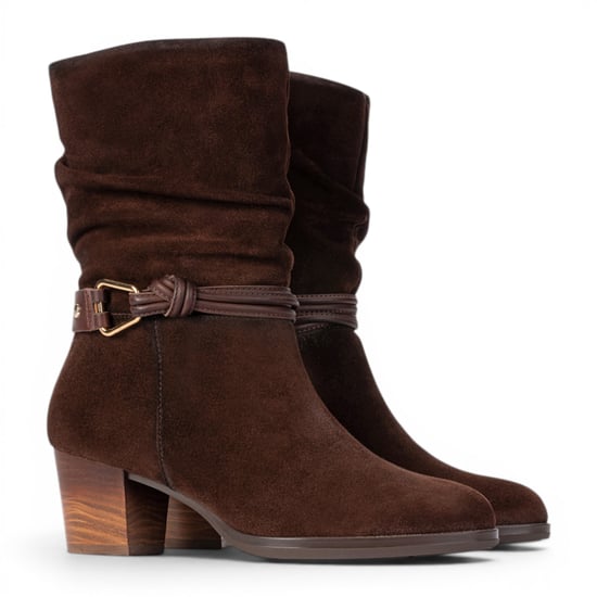 Pikolinos Damen-Dunkelbraune Lederstiefel bis zur Mitte der Wadenhöhe – Zamora - Image 3