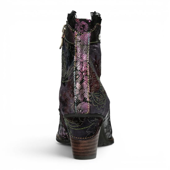 Laura Vita Damen-Blumen-Goth-viktorianische Leder-Fußstiefel mit Absatz – Alcizeeo-190 - Image 6