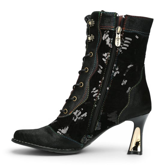 Laura Vita Damen-Gothic-Victorianische Schwarze Lederschuhe mit Absatz – Oanelo-03 - Image 3