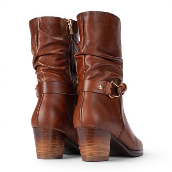 Pikolinos braune Lederstiefel bis zur Mitte der Waden – Zamora - Image 4