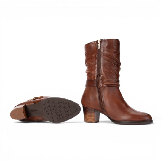 Pikolinos braune Lederstiefel bis zur Mitte der Waden – Zamora - Image 5