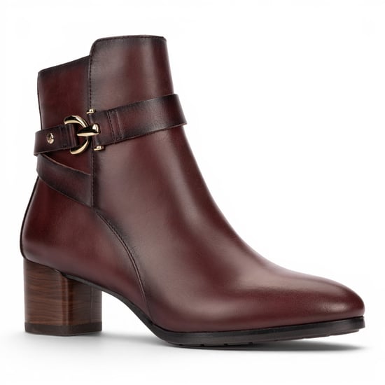 Pikolinos Damen rote Lederstiefel mit Fußabsatz – Calafat - Image 4