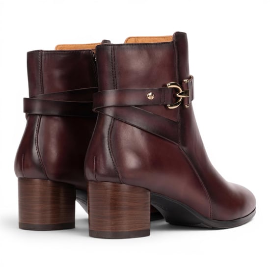 Pikolinos Damen rote Lederstiefel mit Fußabsatz – Calafat - Image 5
