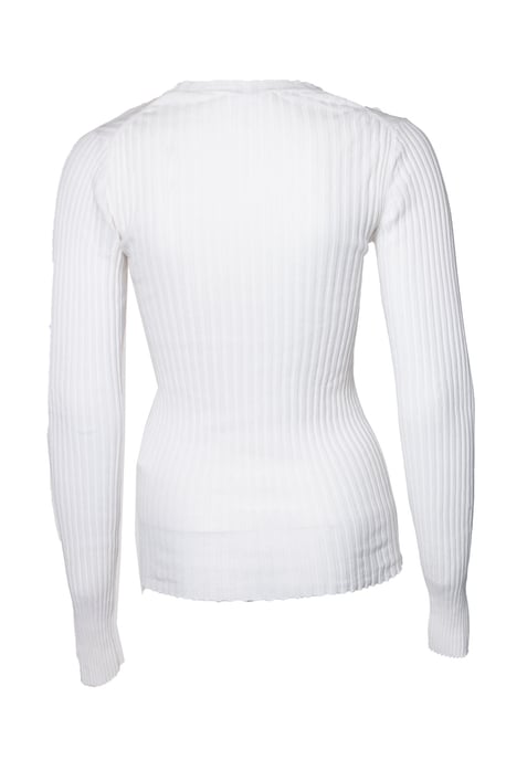 Anine Bing Pre-owned Geripptes Stretch-Top - Weiß - Image 3