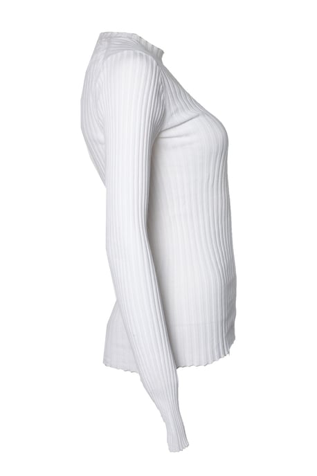 Anine Bing Pre-owned Geripptes Stretch-Top - Weiß - Image 4