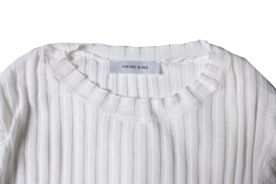 Anine Bing Pre-owned Geripptes Stretch-Top - Weiß - Image 6