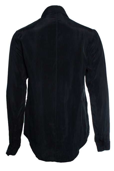Anine Bing, schwarzes Hemd mit Taschen - Image 3