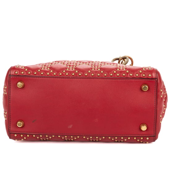 Medium Studded Lady Dior Flap Medium  Schultertasche - Image 6