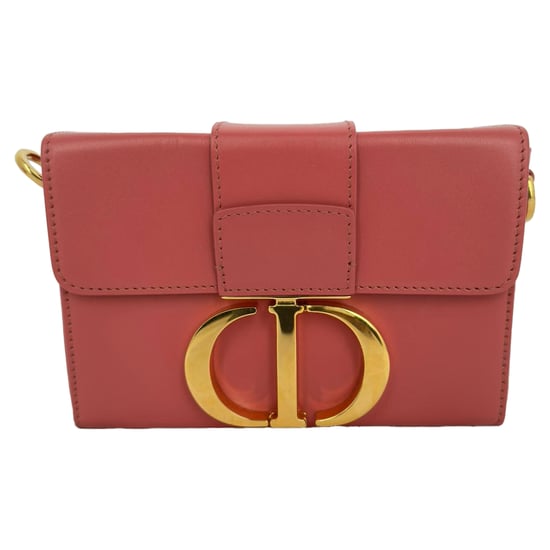 Dior 30 Montaigne Box Bag Schultertasche aus rosafarbenem Leder - Image 1