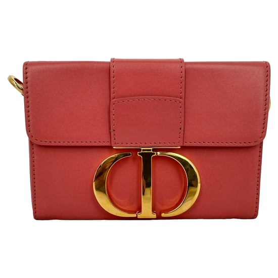 Dior 30 Montaigne Box Bag Schultertasche aus rosafarbenem Leder - Image 2