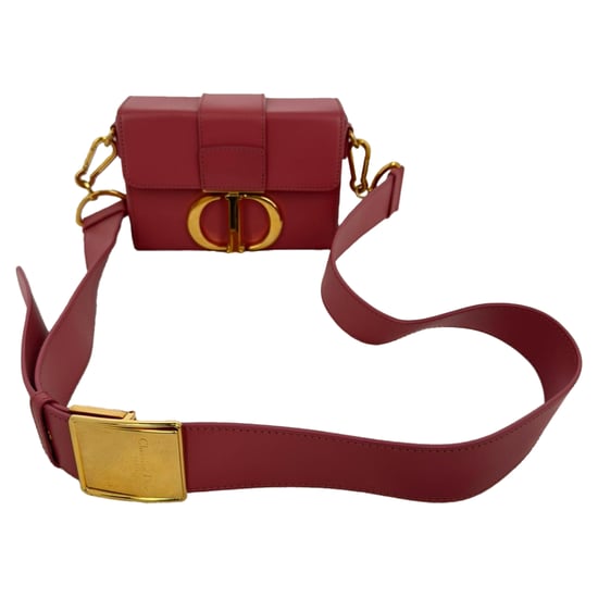 Dior 30 Montaigne Box Bag Schultertasche aus rosafarbenem Leder - Image 3