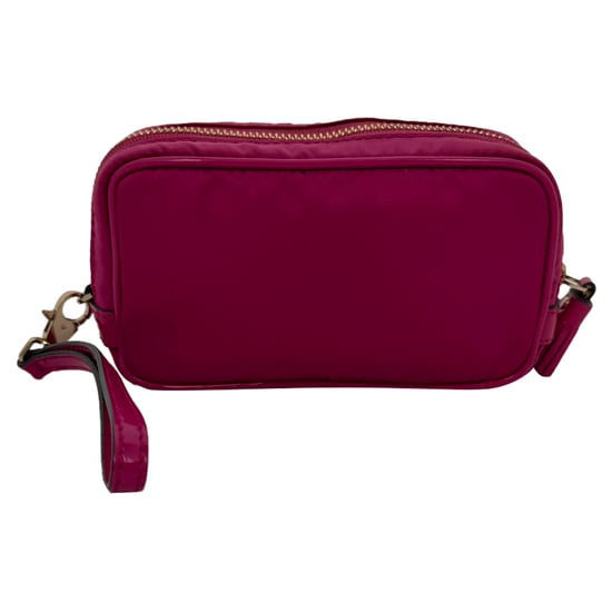 Anya Hindmarch Kameratasche mit Reißverschluss aus pinkfarbenem Nylon - Image 2