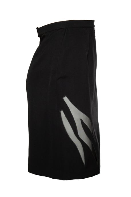 Thierry Mugler, Minirock mit transparenten Details - Image 2