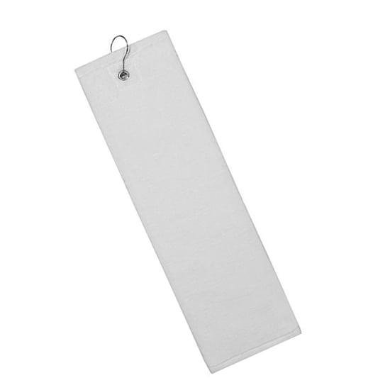 The One Towelling - Golf-Handtuch, Unifarben, Feuchtigkeitsabweisend (Weiß) - Image 2