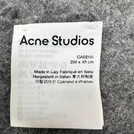 Acne Studios Fransen-Schal aus grauer Wolle - Image 3