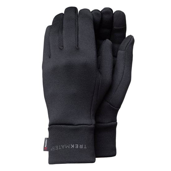 TREKMATES Strath Herrenhandschuhe, schnell trocknend, leicht, fleecegefüttert - Schwarz - Image 1