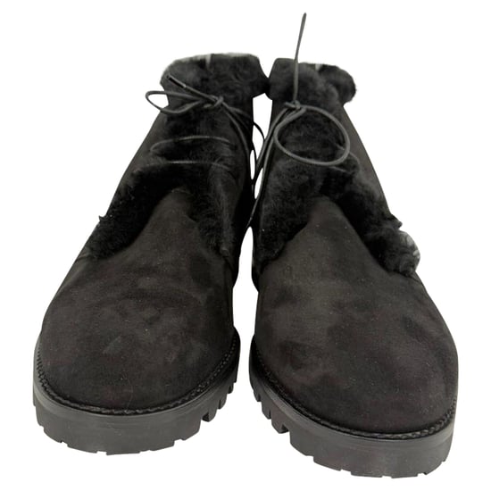 Manolo Blahnik Mircus Ankle Boots aus schwarzem Wildleder - Image 4
