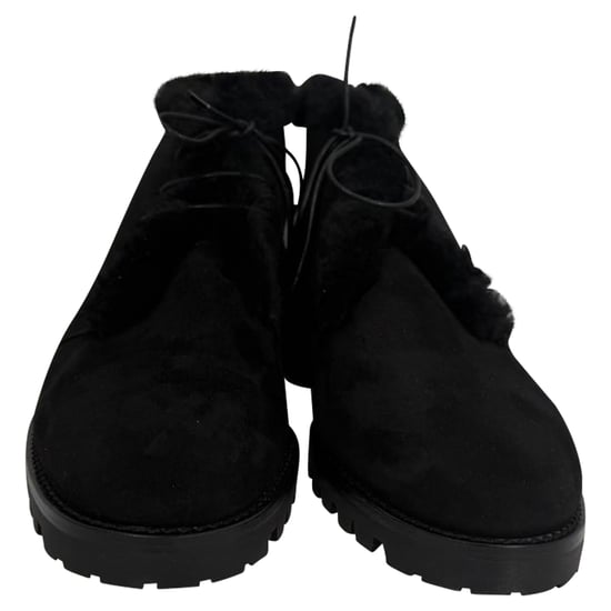 Manolo Blahnik Mircus Ankle Boots aus schwarzem Wildleder - Image 5