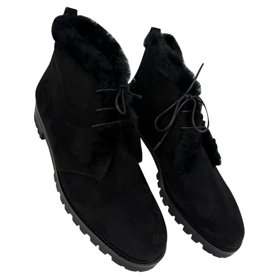 Manolo Blahnik Mircus Ankle Boots aus schwarzem Wildleder - Image 6