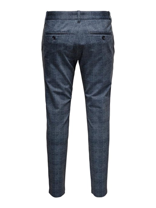 Pantalon à carreaux Mark - Bleu foncé - Image 2