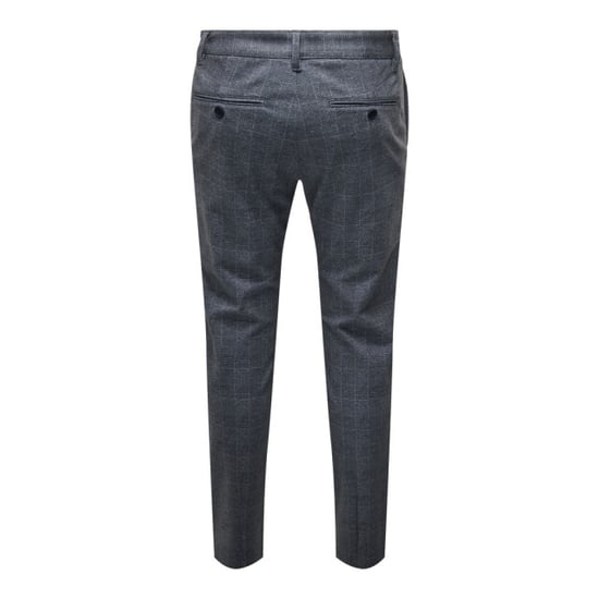 Pantalon à carreaux Mark - Bleu foncé - Image 4