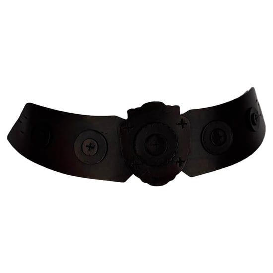 Saint Laurent Paris Schildgürtel aus braunem Leder - Image 1