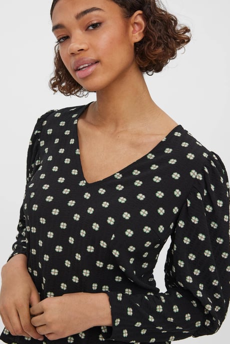 GBVERO MODA blouse met stippen zwart - Image 2