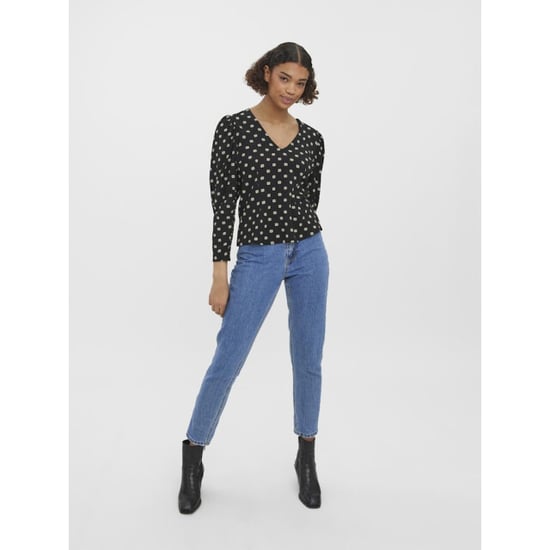GBVERO MODA blouse met stippen zwart - Image 5